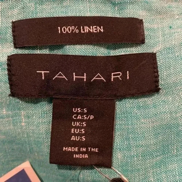 Tahari linen tunic - Picture 4 of 7